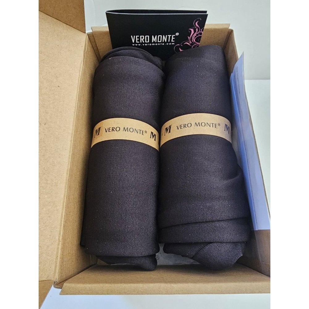 VERO MONTE Women's Leggins, Black, 2 Pack, S/M or L/XL, Women's Leggings Black - Picture 2 of 16